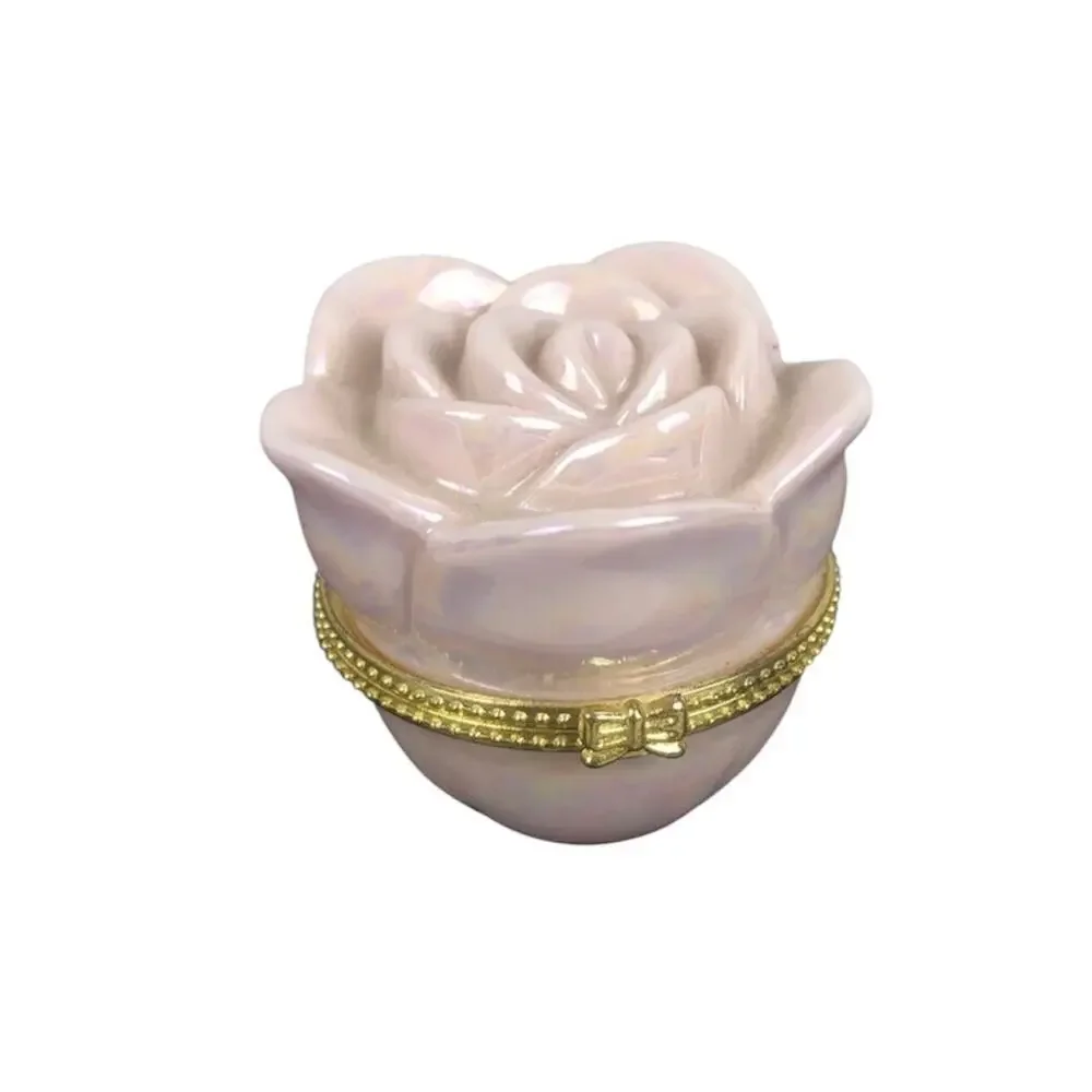 Vintage New  Mary‎ Kay Rose Glaze Trinket Pink Box